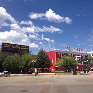 The Wrangler in downtown Cheyenne.  The building has been a retail outlet for 100+ years and some say it's haunted...